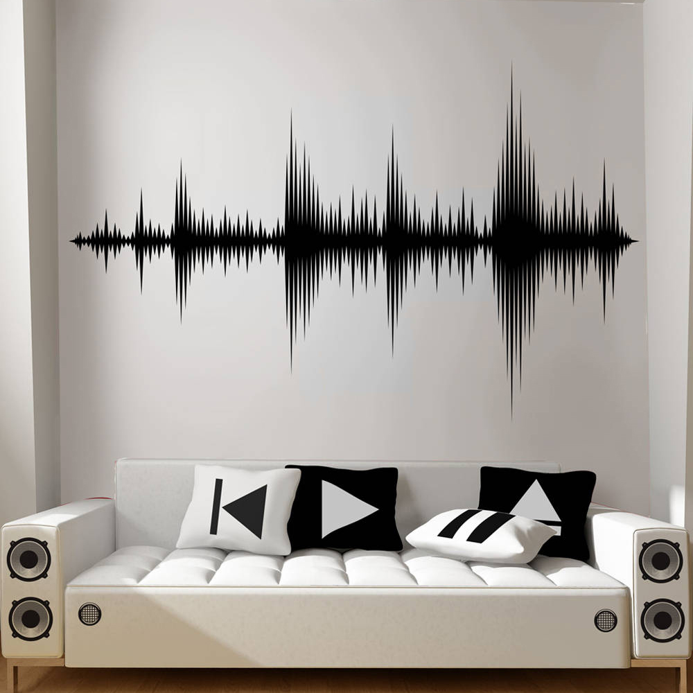 Audio Music Wave - Âm Thanh Sóng Decal Dán Tường