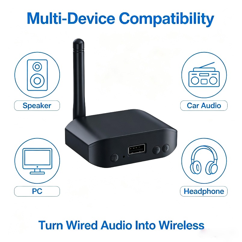 Audio Music Link - Wireless Music Receiver Bluetooth 5.0 Audio