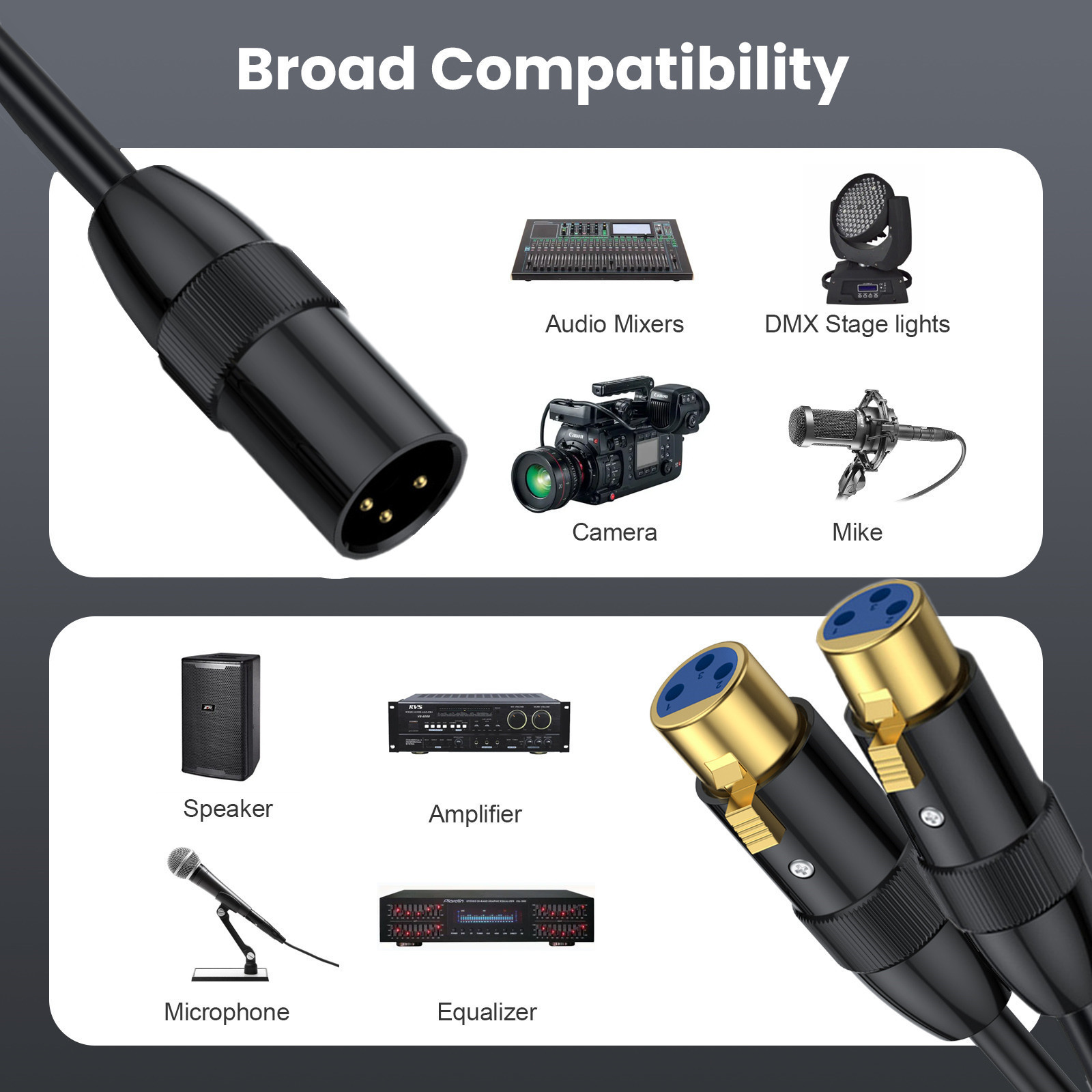 XLR 3P Splitter Cable, XLR Mal - đánh giá và giá Cable Xlr Balanced