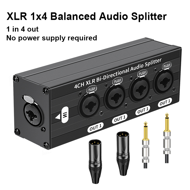 6.35mm Interface 1X4 XLR Balan - đánh giá và giá Cable Xlr Balanced